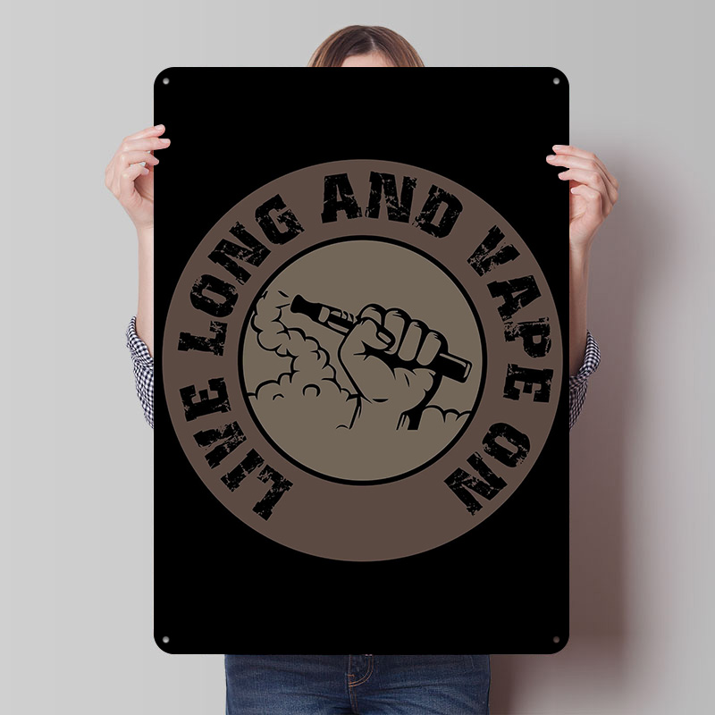 Desk Setup Vintage - Vape Design For Ecig Tinplate Posters