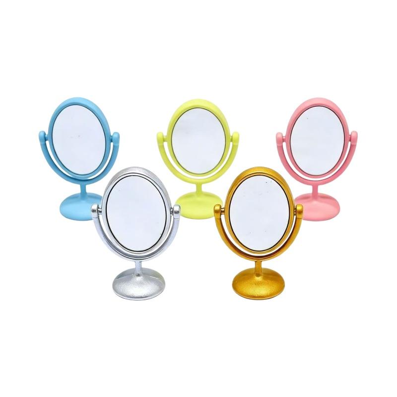 Desk Setup Vintage - 1Pcs Miniature Retro Mirror Dressing Table