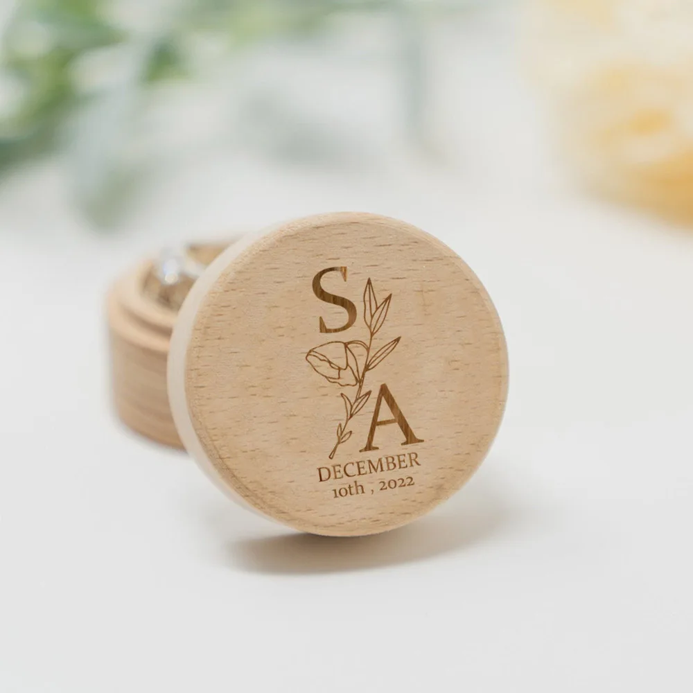 Ring Binder Box - Personalized Wedding Ring Box Keepsake Ring