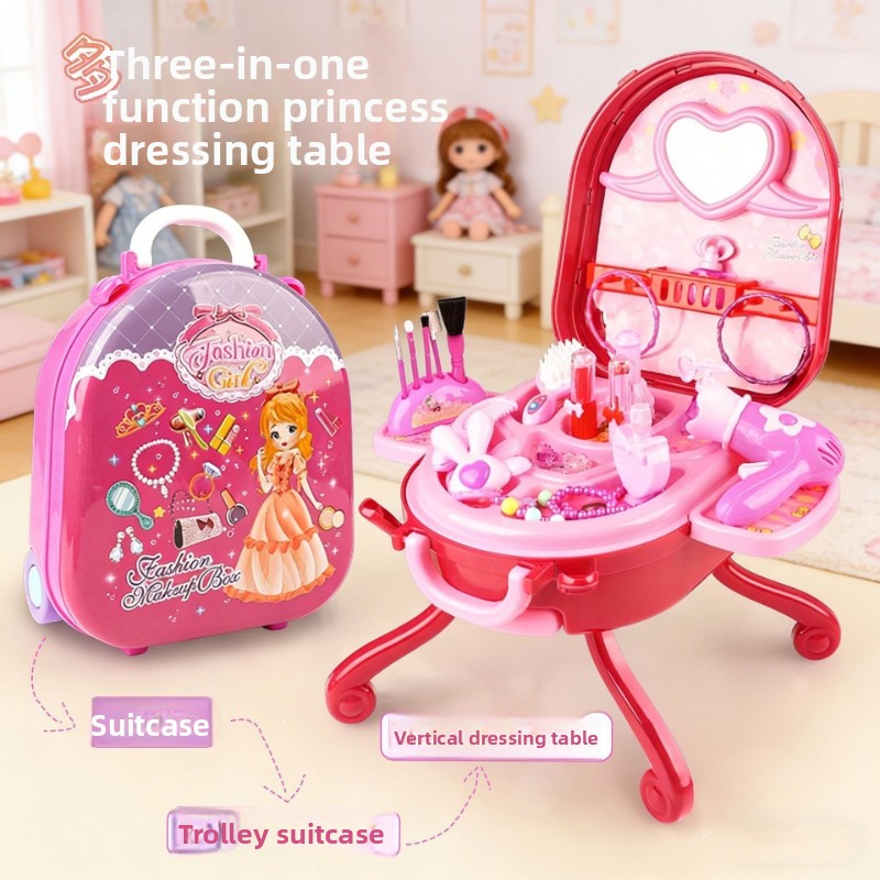 Desk Setup Girl - Kawaii Kids Imitation Family Play Set