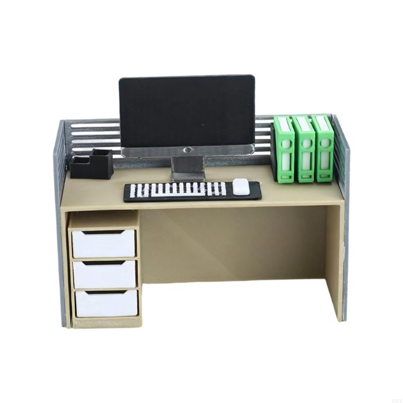 Desk Setup Natural - Miniature Offices Setup With Desk Chair