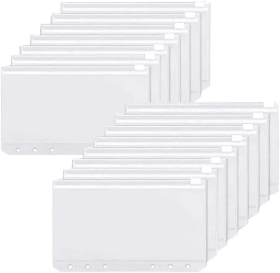 Ring Binder Box - Binder Pockets A6 6-Hole Zipper Binder