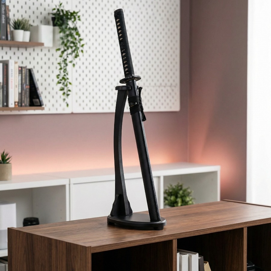 Desk Setup Shelf - Vertical Katana Stand Sword Shelf Support