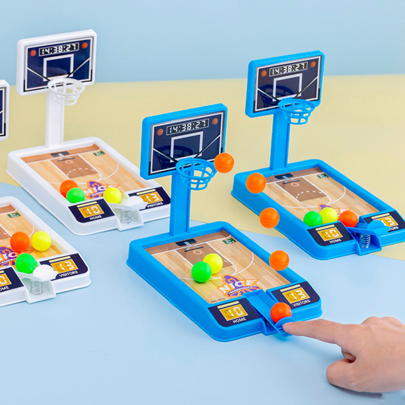Desk Setup Girl - Mini Basketball Finger Shooting Board Game