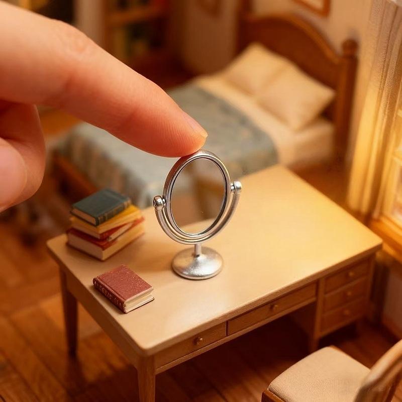 1Pcs Miniature Retro Mirror Dr - Desk Setup Vintage recension och pris