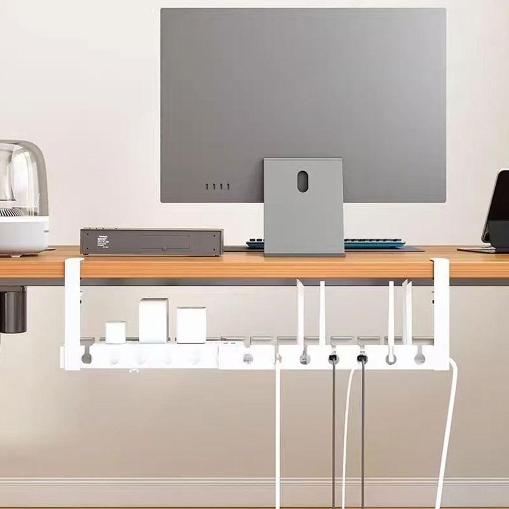 Extendable Under Desk Cable Ma - Desk Setup Shelf recension och pris