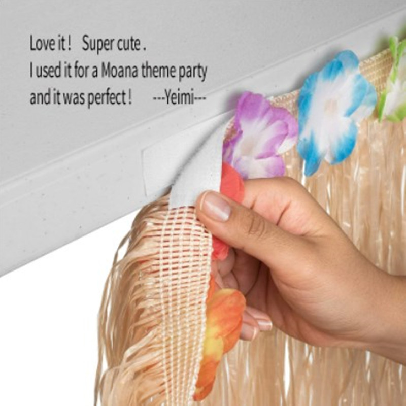 Straw Color Luau Grass Table S - Desk Setup Girl recension och pris