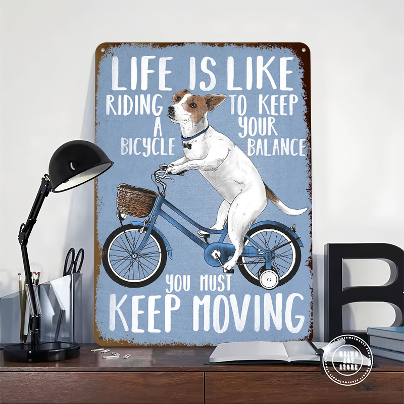 Life Is Like Riding a Bicy Met - Desk Setup Vintage recension och pris