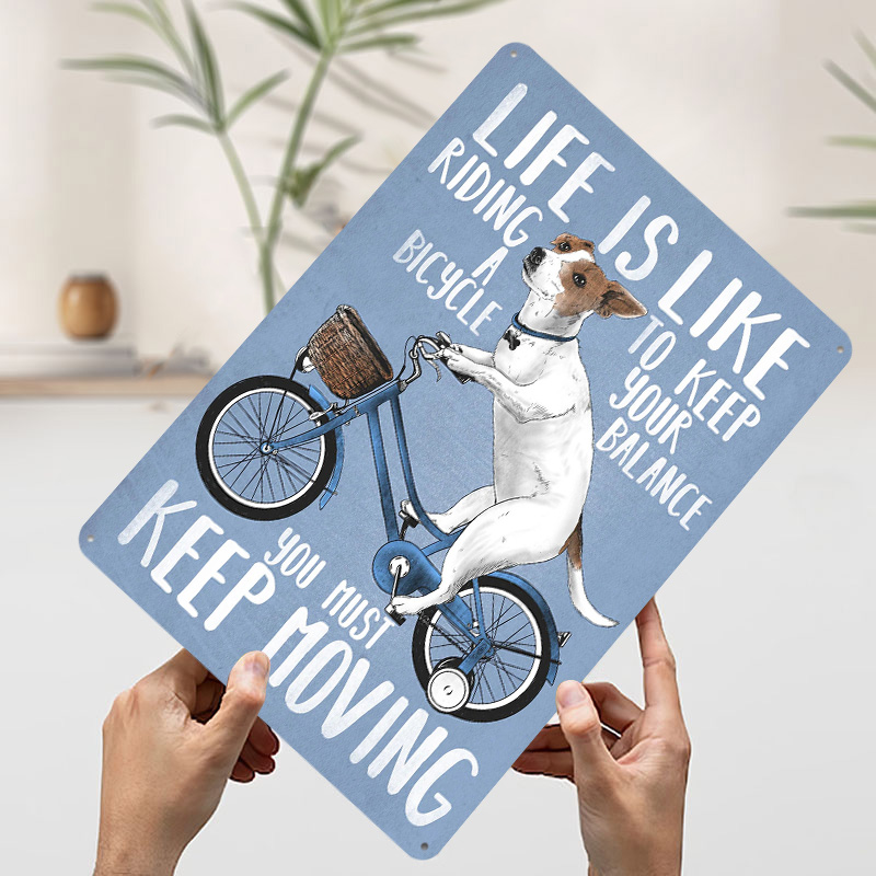 Life Is Like Riding a Bicy Met - Desk Setup Vintage recension och pris