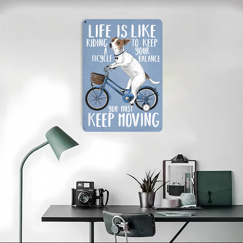 Life Is Like Riding a Bicy Met - Desk Setup Vintage recension och pris