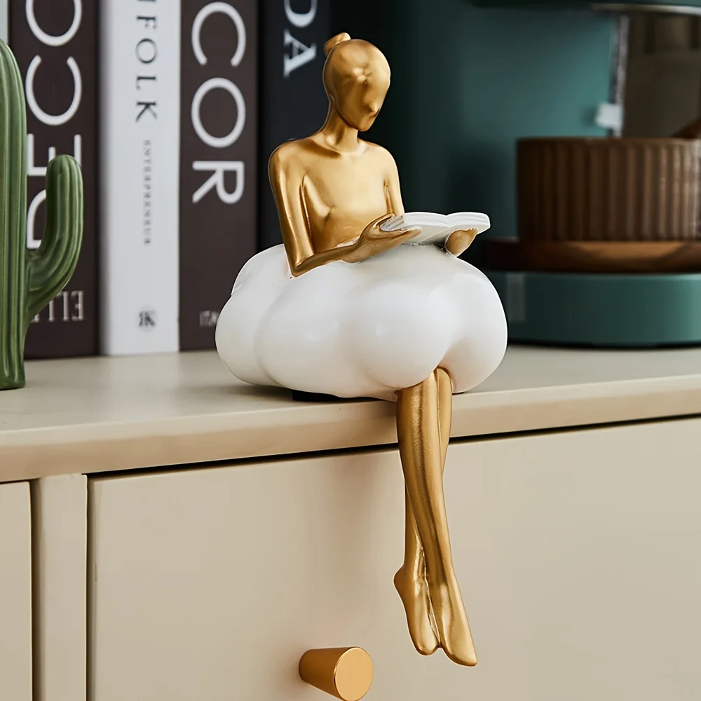 Cloud Girl Sculpture Abstract  - Desk Setup Girl recension och pris