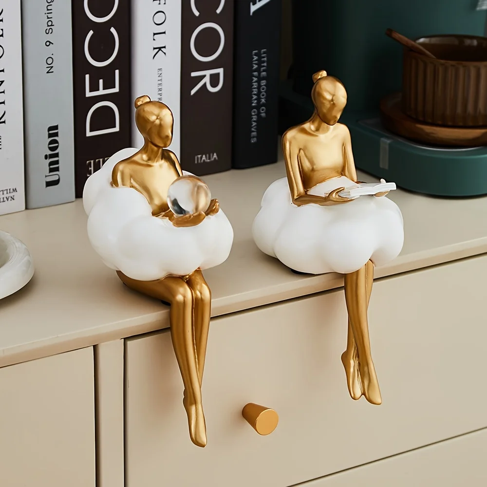 Cloud Girl Sculpture Abstract  - Desk Setup Girl recension och pris