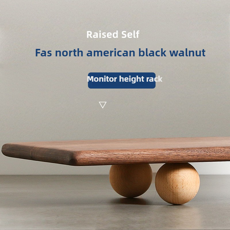 Natural Wood Desktop Riser Dua - Desk Setup Natural recension och pris