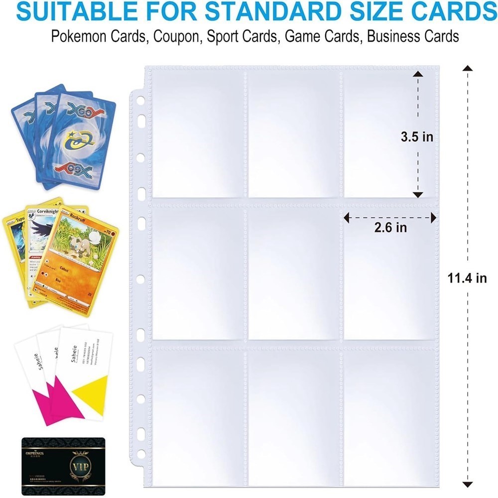50 Sheets 9 Pocket Single Side - Ring Binder Box recension och pris