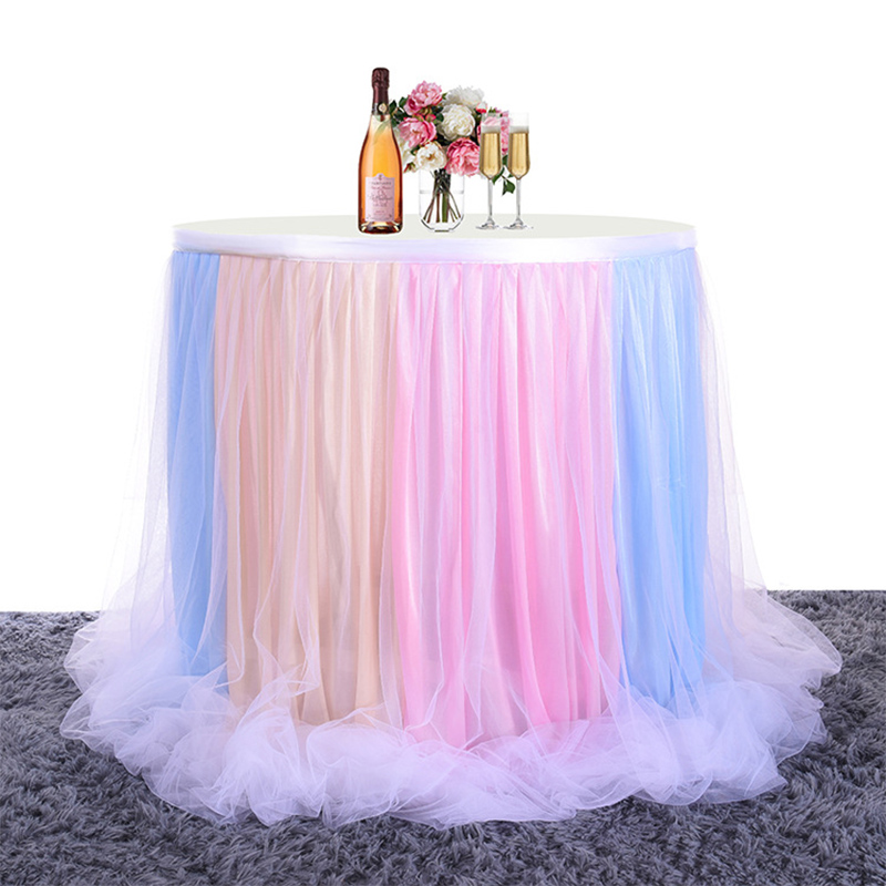 Purple table skirt is suitable - Desk Setup Girl recension och pris