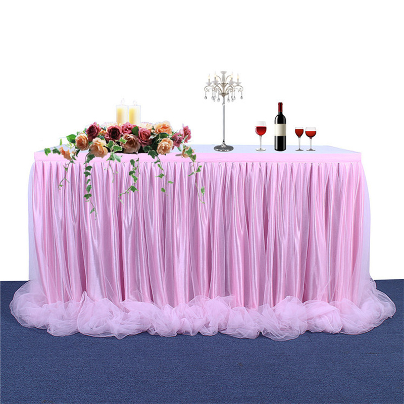 Purple table skirt is suitable - Desk Setup Girl recension och pris