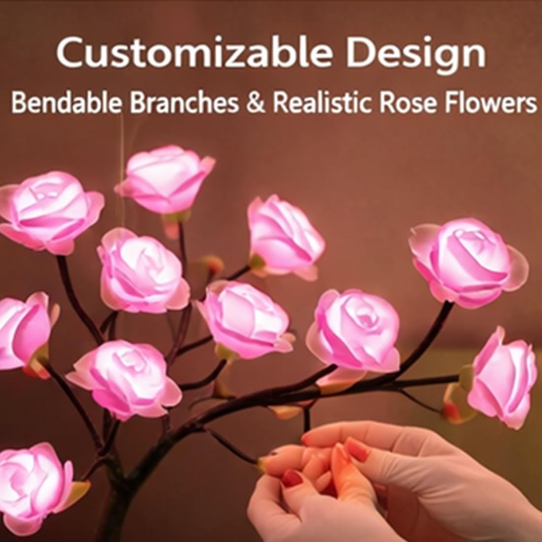 24 Colors Rose Tree Lamp, Colo - Desk Setup Girl recension och pris