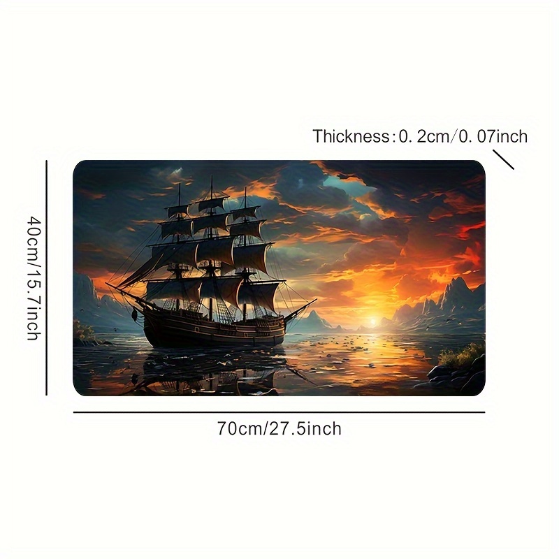 Mouse Pad Sailboat Keyboard Pa - Desk Setup Keyboard recension och pris