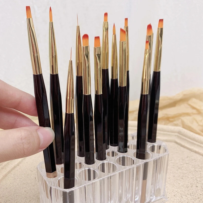 26 Holes Makeup Brush Holder M - Desk Setup Shelf recension och pris