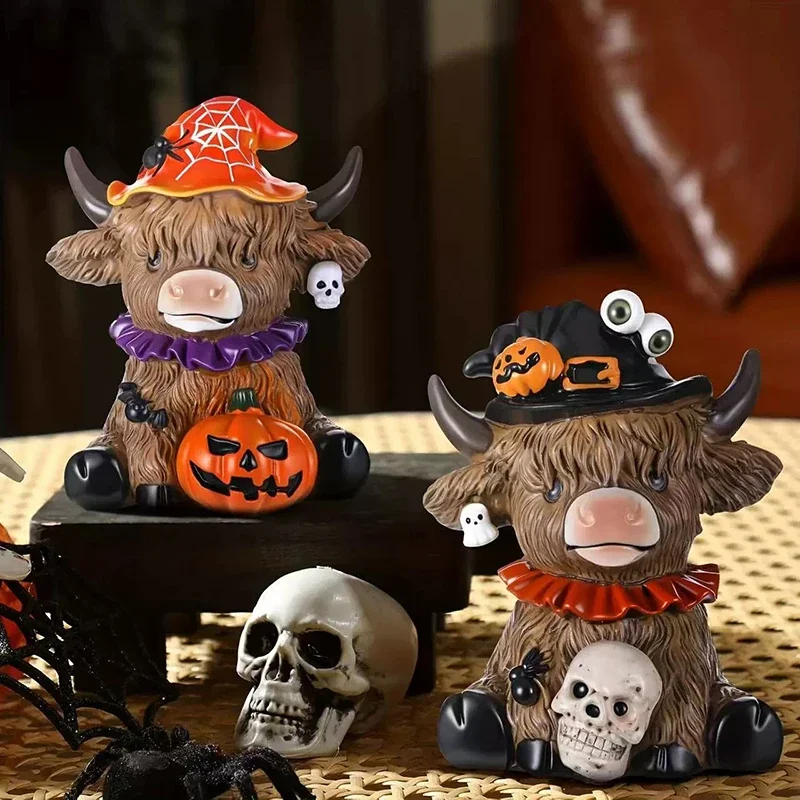 Highland Cow Figurines Resin F - Desk Setup Shelf recension och pris