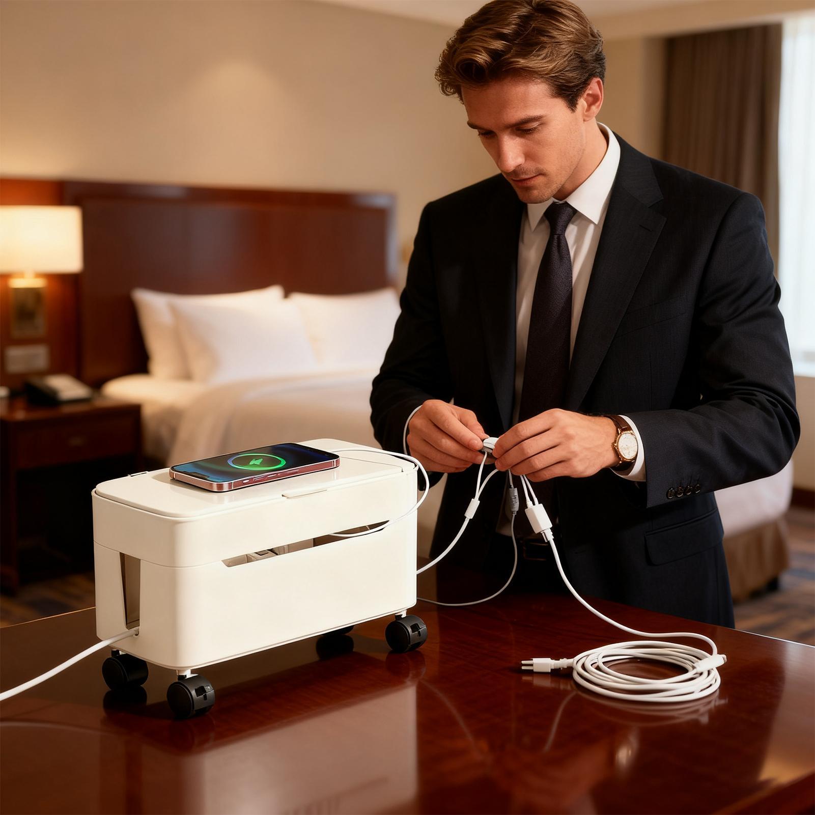 Cord Management Box Wire Stora - Desk Setup With Tv recension och pris