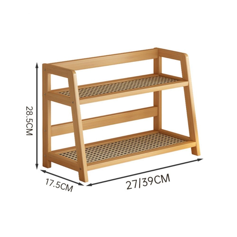 Wooden Storage Shelf for Kitch - Desk Setup Shelf recension och pris