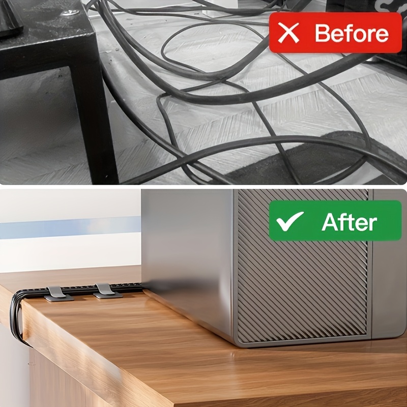 Cable Ties Reusable Straps Vel - Desk Setup Diy recension och pris