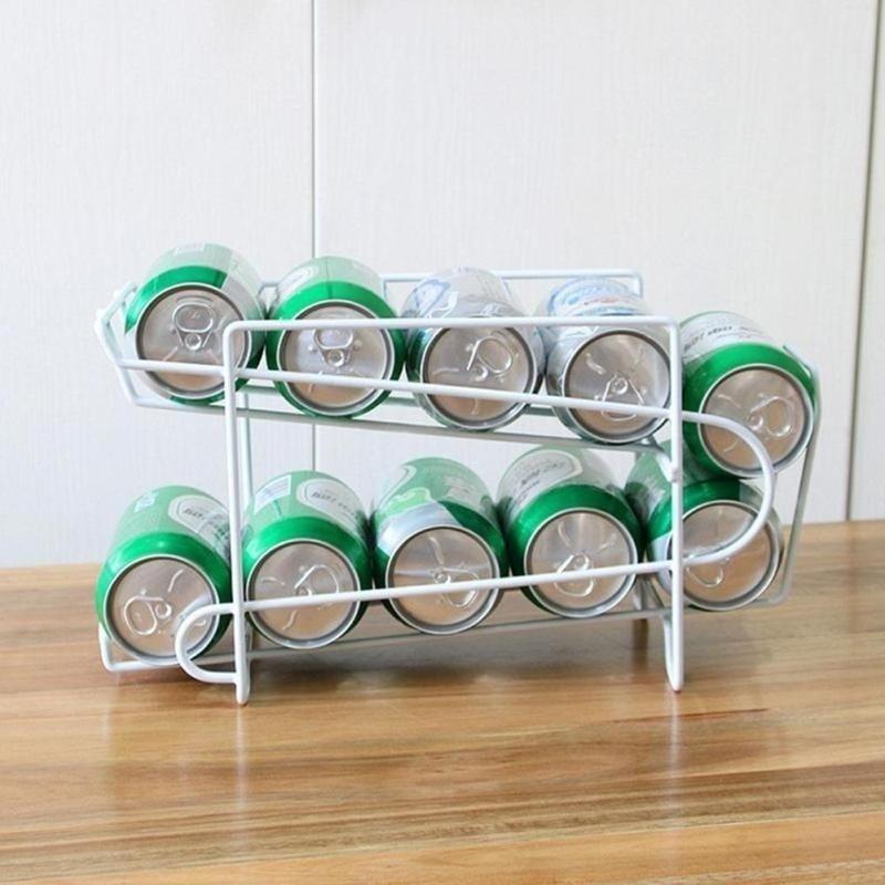 Iron Double-layer Cola Storage - Desk Setup Shelf recension och pris
