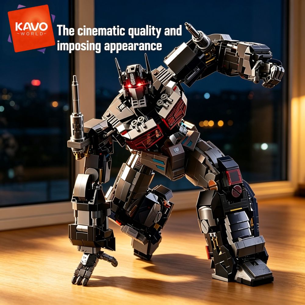 KAVOWORLD 2045pcs Future Mecha - Desk Setup Diy recension och pris