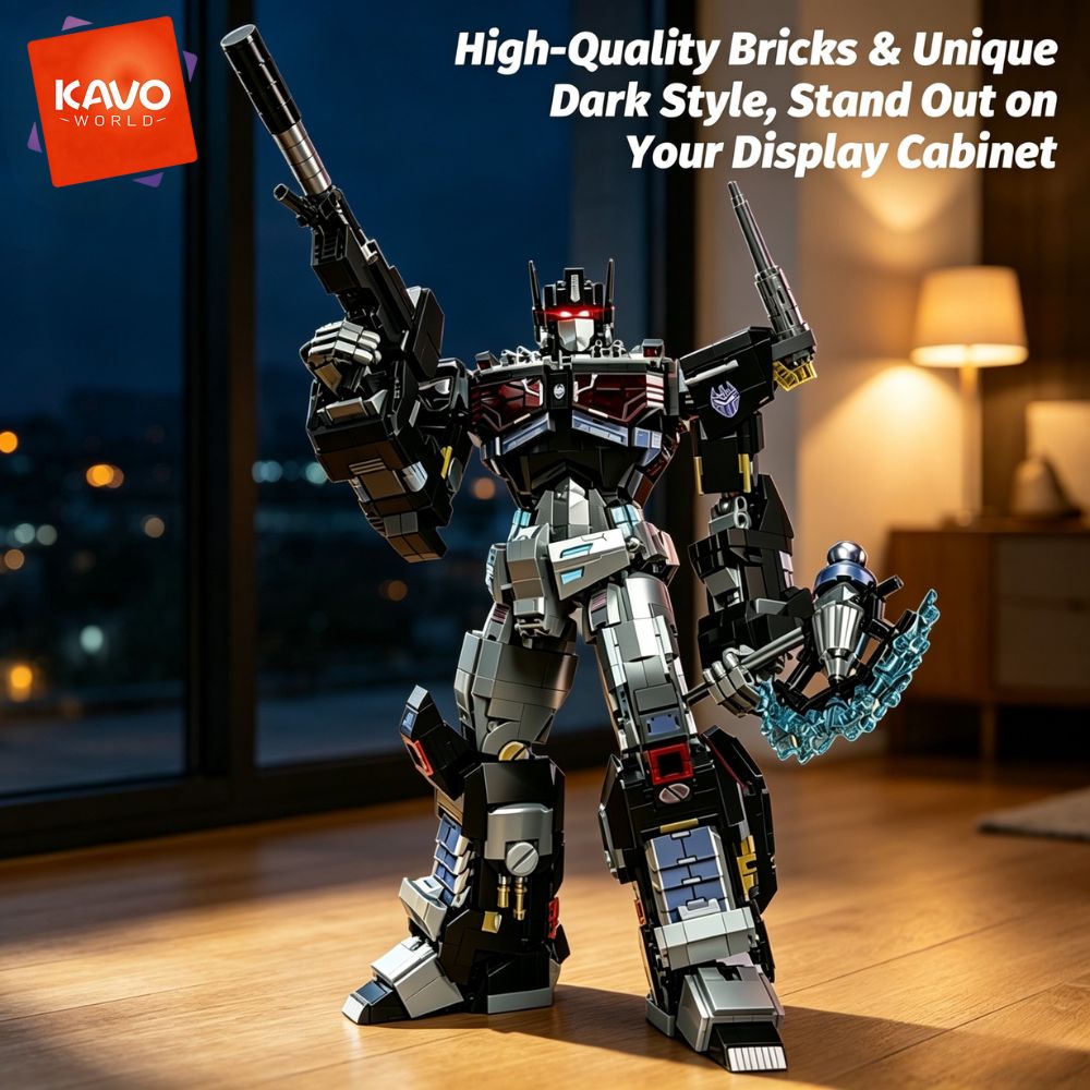 KAVOWORLD 2045pcs Future Mecha - Desk Setup Diy recension och pris