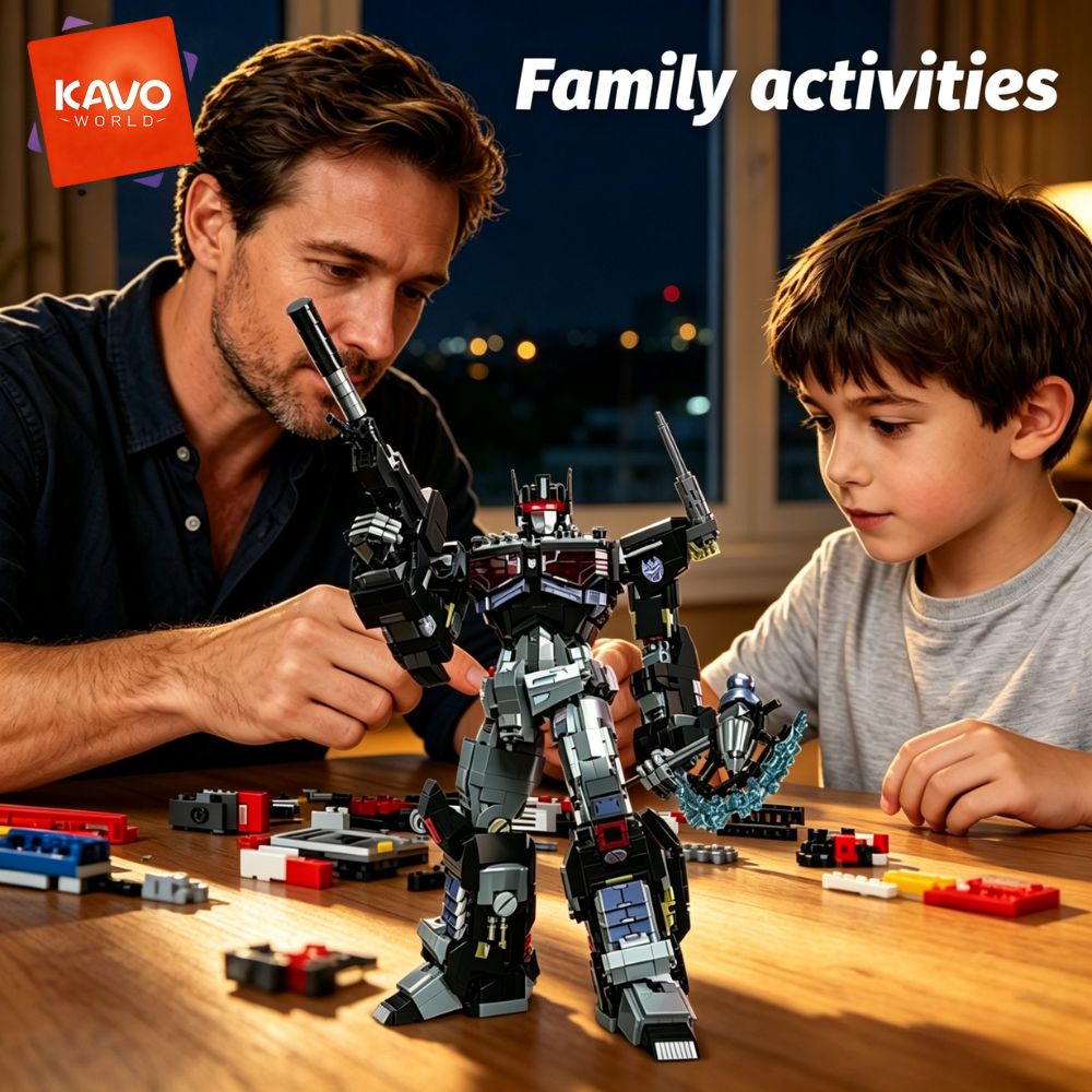 KAVOWORLD 2045pcs Future Mecha - Desk Setup Diy recension och pris