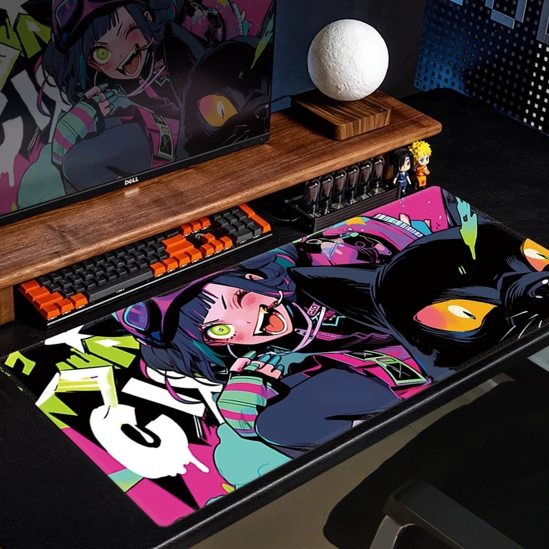 Anime Black Cat Gaming Mouse P - Desk Setup Keyboard recension och pris