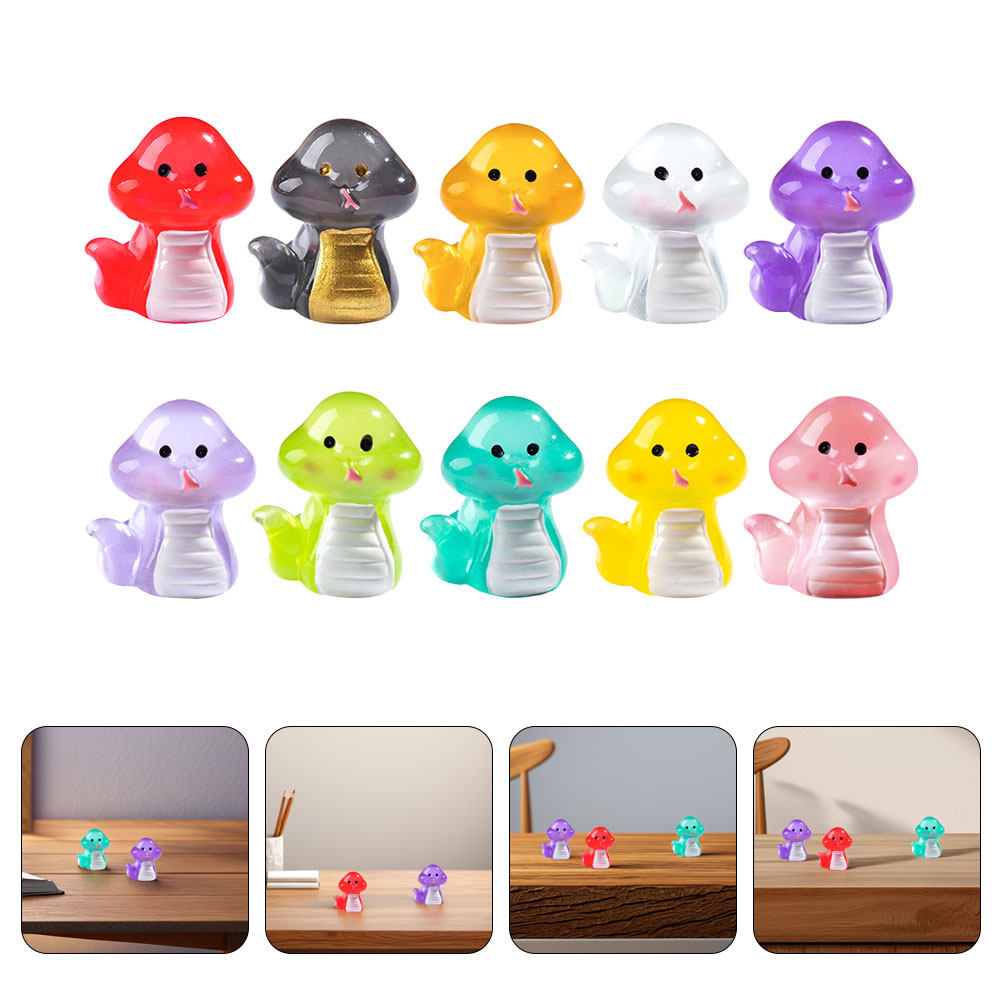 10Pcs Glow in The Dark Mini Sn - Desk Setup Diy recension och pris
