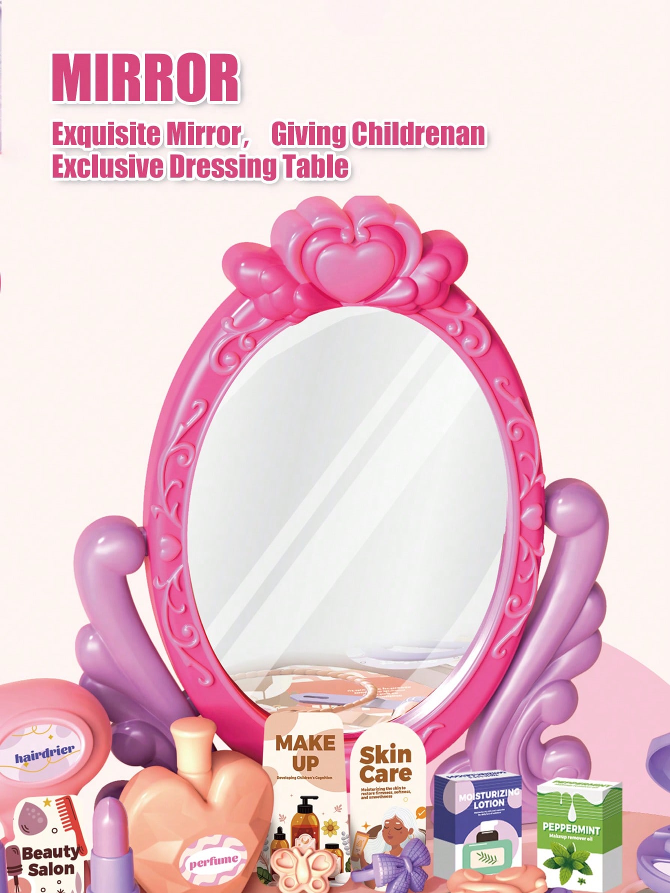 Kids Princess Vanity Dressing  - Desk Setup Girl recension och pris