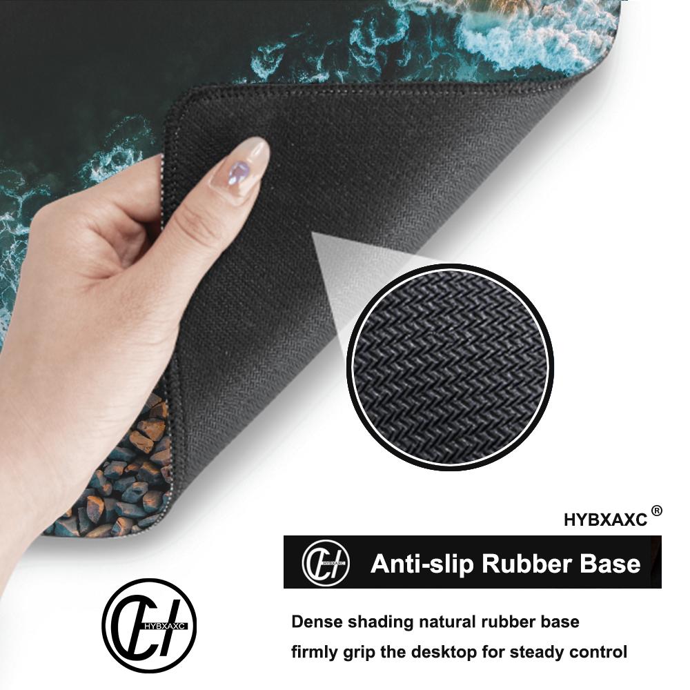 HYBXAXC MAerial Ocean Wave Mou - Desk Setup Natural recension och pris