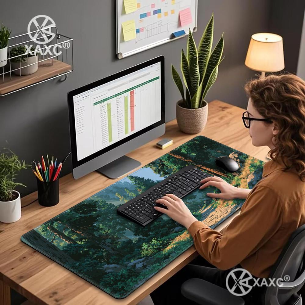 Forest Escape XXL Mouse Pad Tr - Desk Setup Natural recension och pris