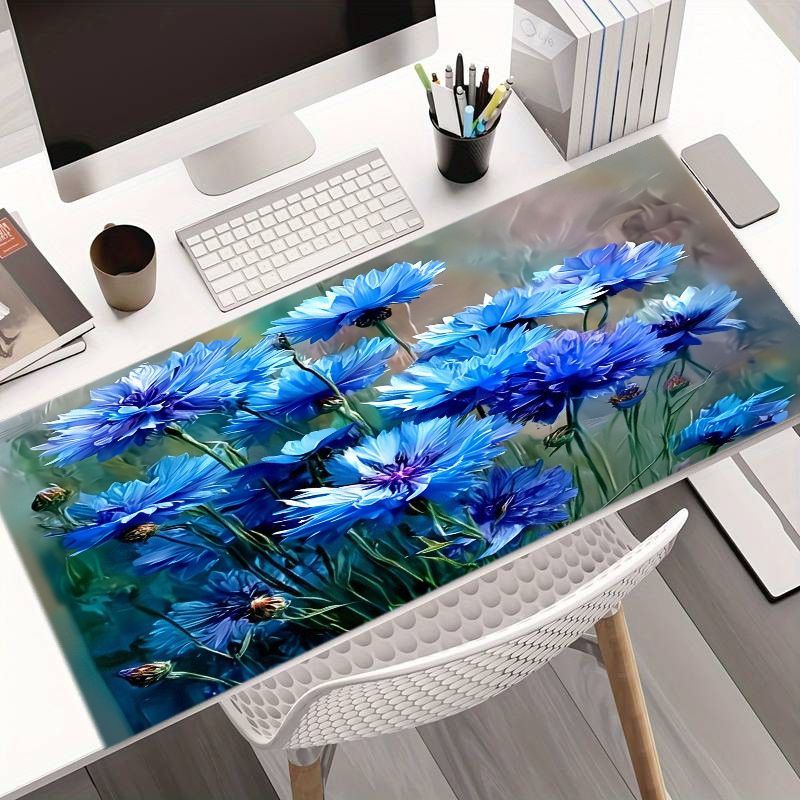 Brand Blue Cornflower Mouse Pa - Desk Setup Natural recension och pris