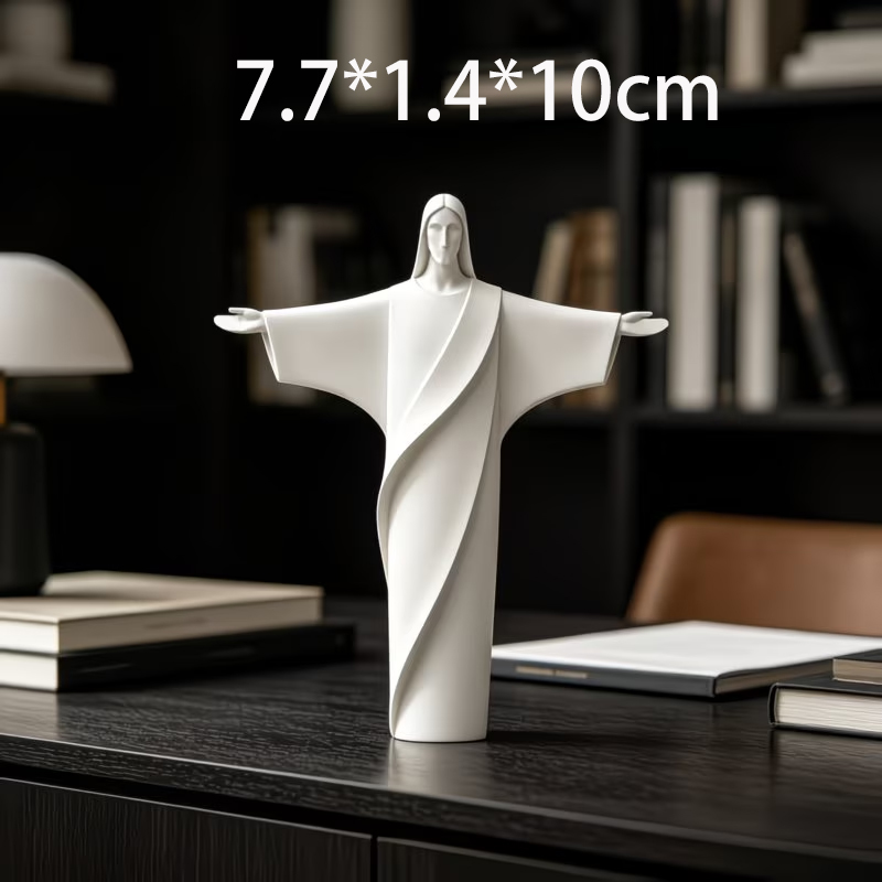3D Printed Open Arms Jesus Fig - Desk Setup Shelf recension och pris