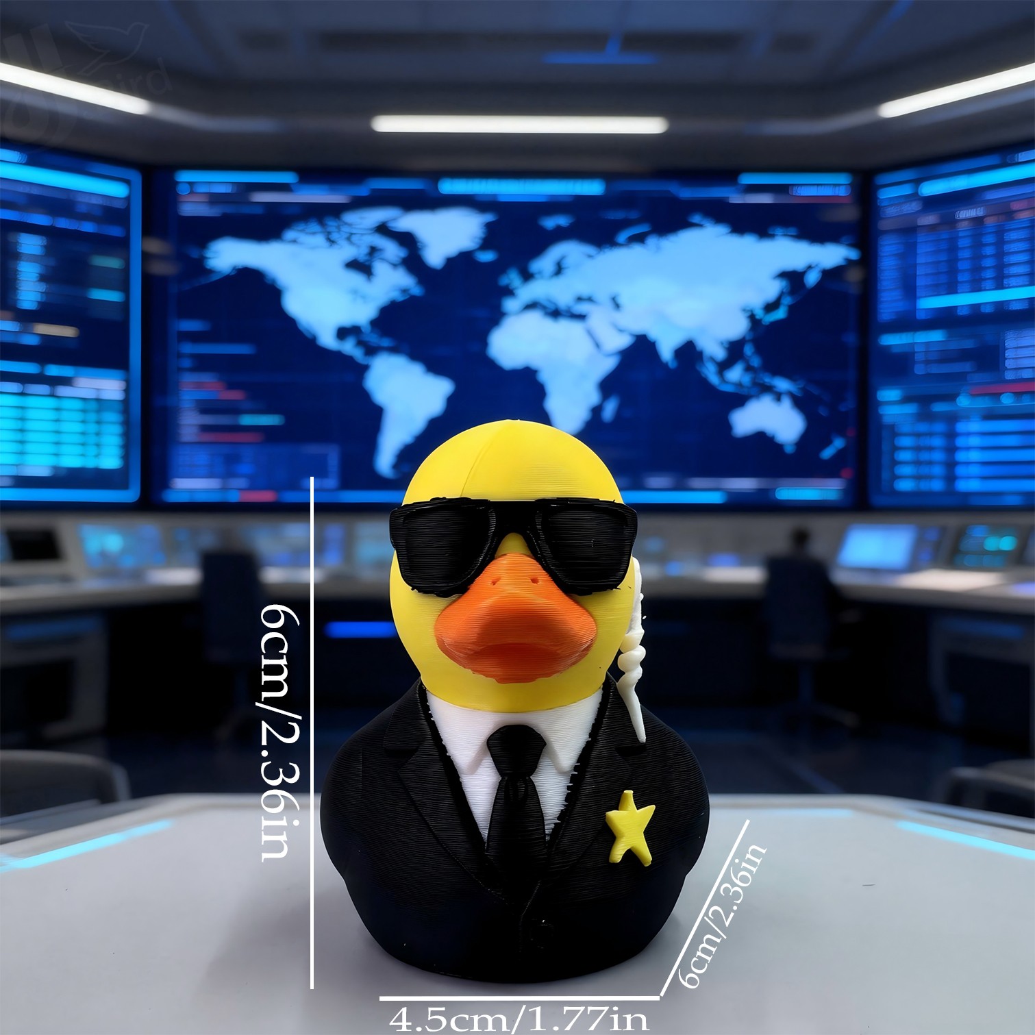 Security Agent Duck Ornament,  - Desk Setup Shelf recension och pris