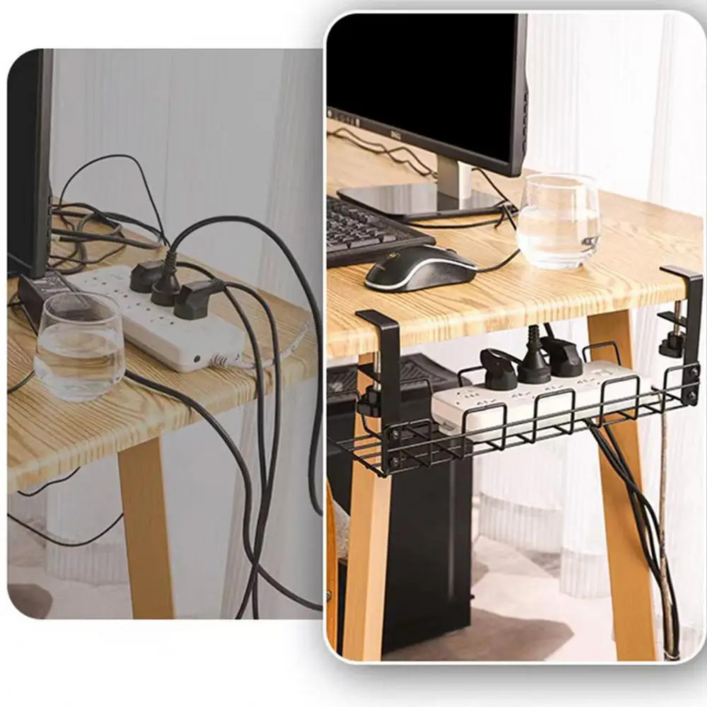 Cable Management Box Under Des - Desk Setup Shelf recension och pris
