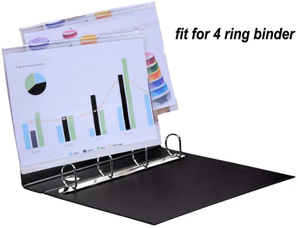 A4 Size 4 Ring Clear PVC Zippe - Ring Binder Box recension och pris