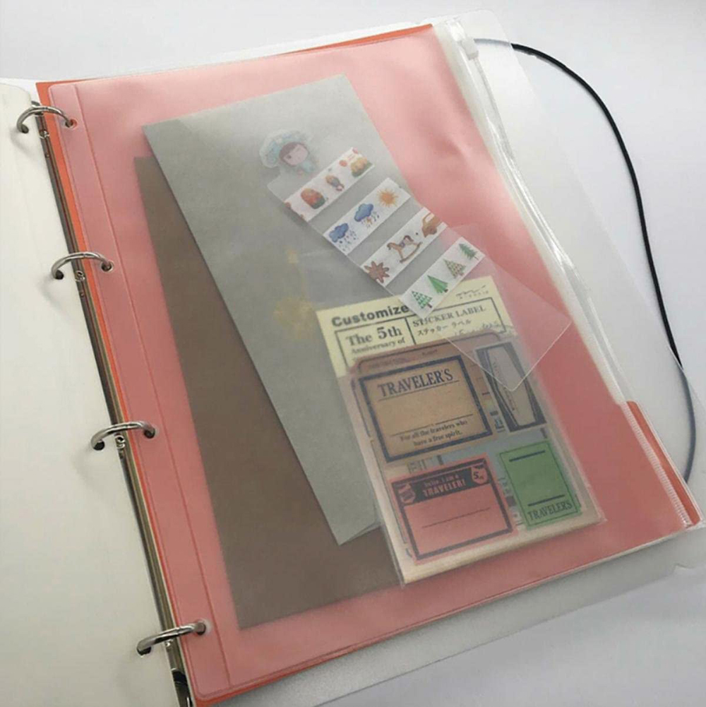 A4 Size 4 Ring Clear PVC Zippe - Ring Binder Box recension och pris