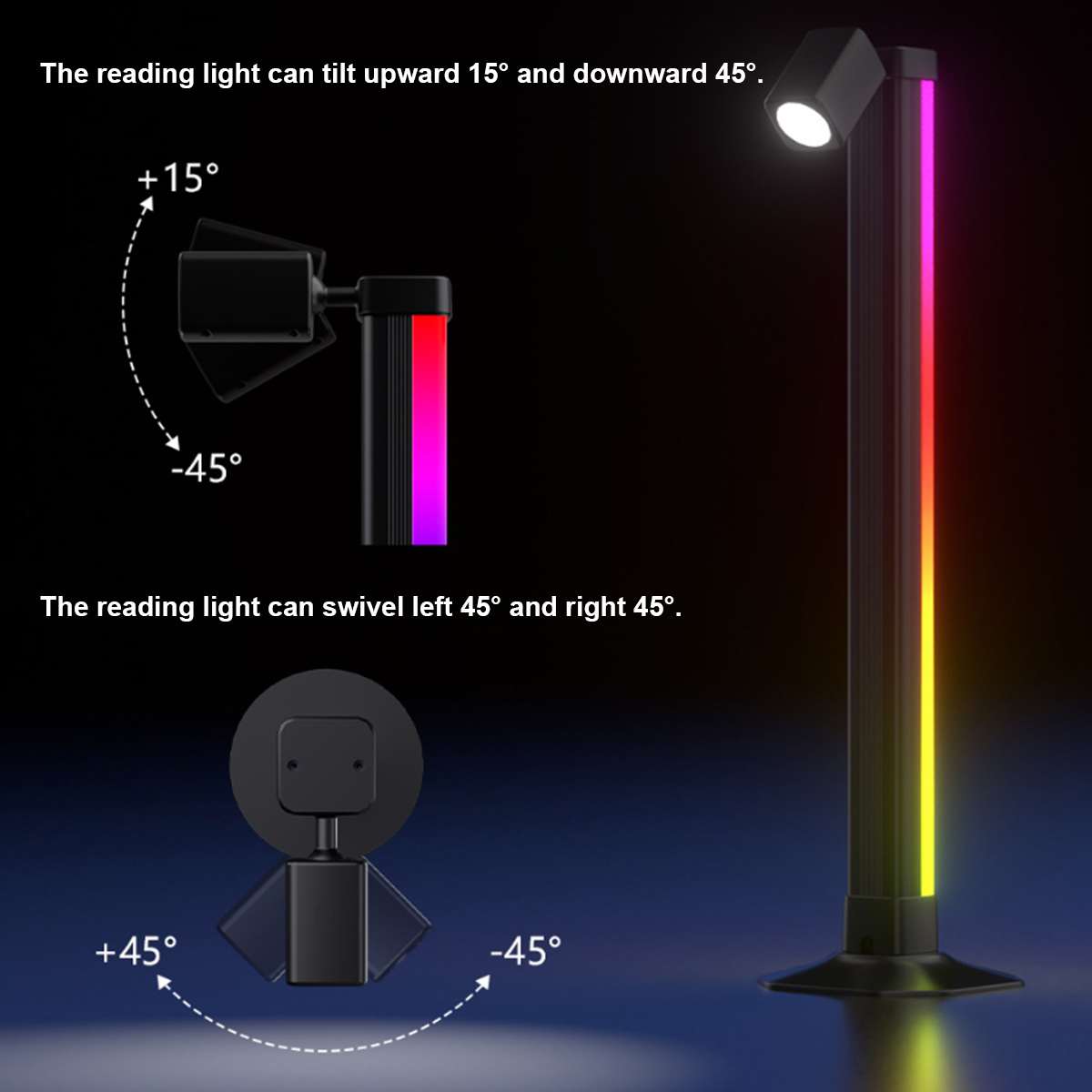 Smart Light Bar LED RGB Music  - Desk Setup With Tv recension och pris