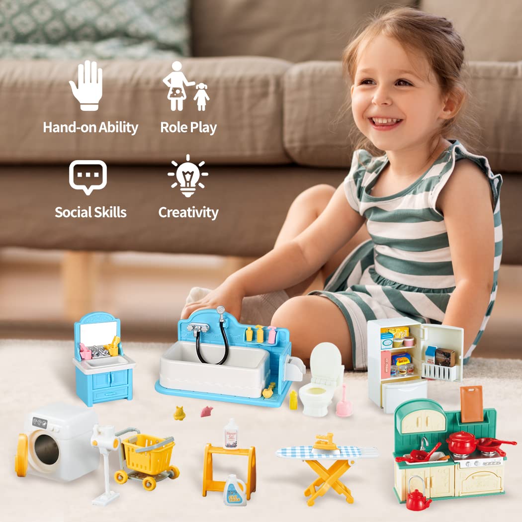 Doll House 1:12 Miniature Furn - Desk Setup Girl recension och pris